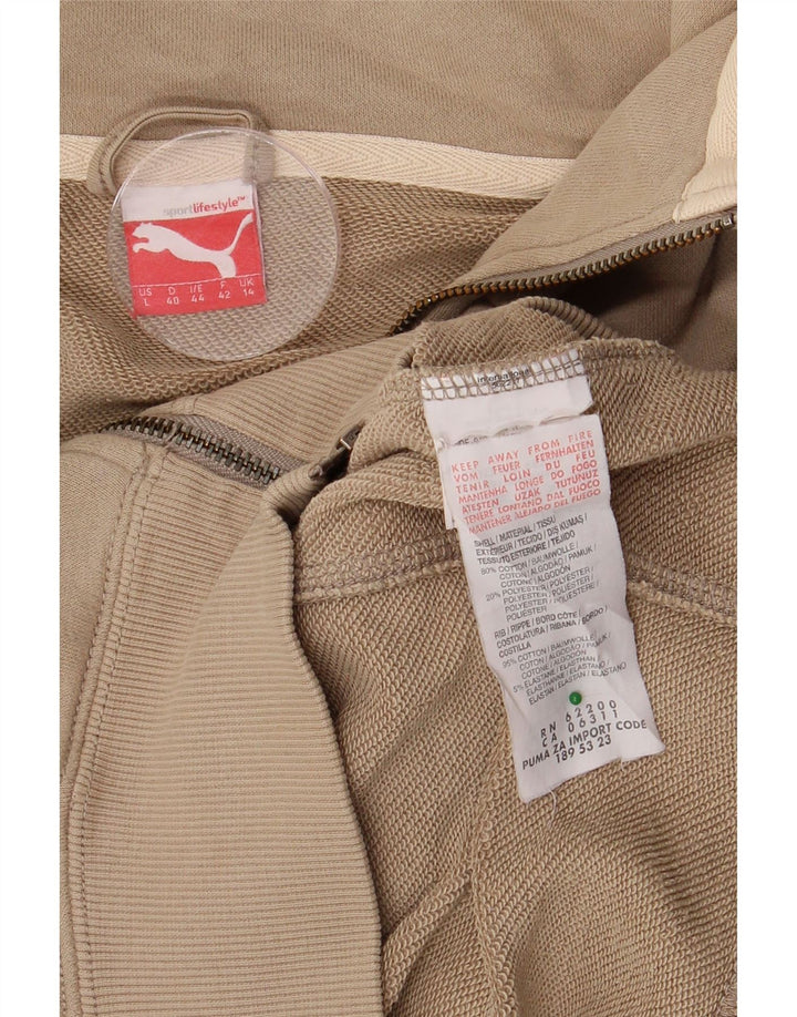 Giacca da tuta da donna PUMA UK 14 Cotone beige medio
