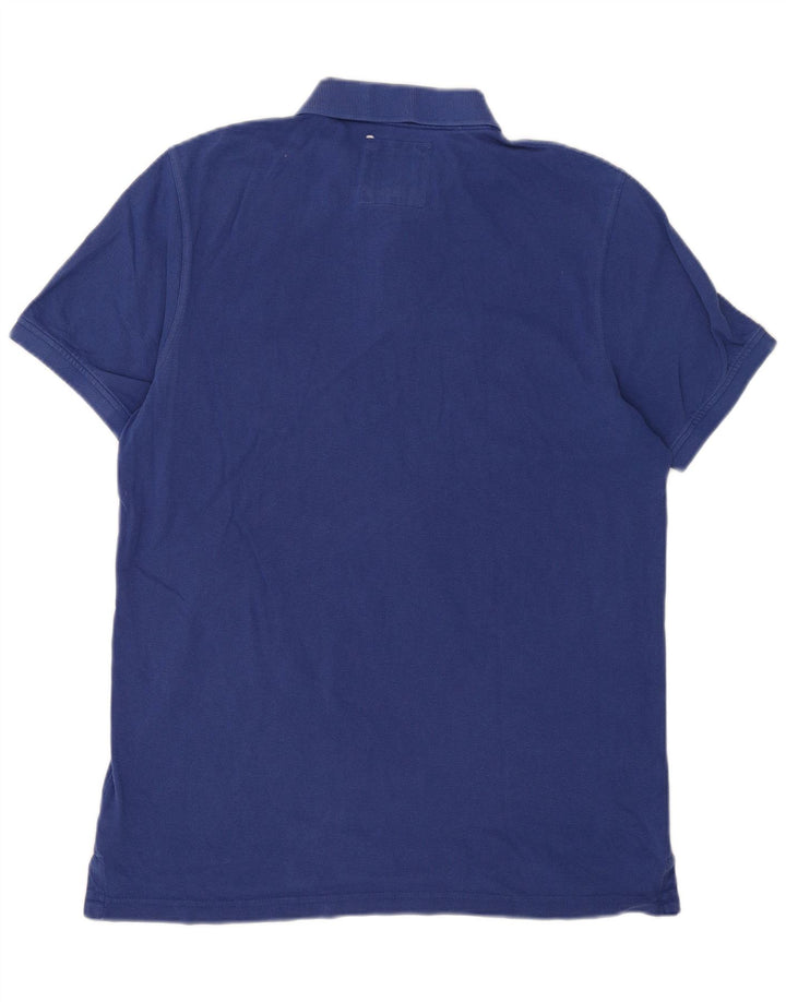Crew Clothing Polo da uomo grande in cotone blu