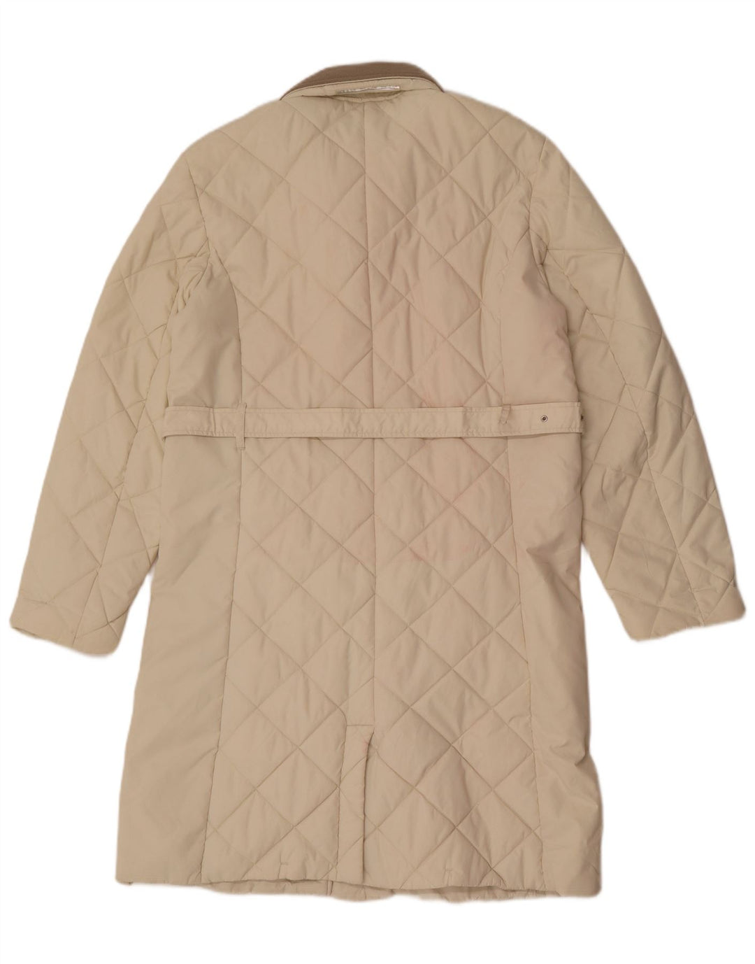 Soprabito trapuntato da donna Slam UK 16 grande color block bianco sporco