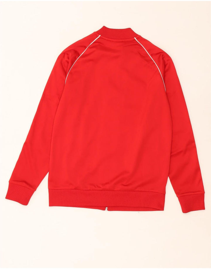 Giacca top della tuta da ragazzo ADIDAS 13-14 anni in poliestere rosso