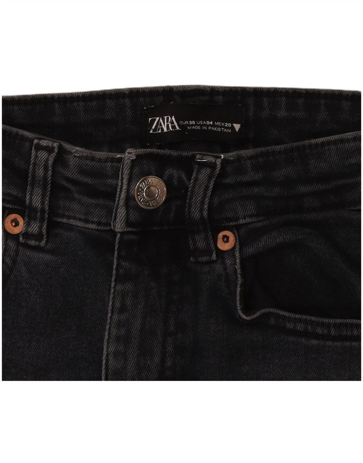 Jeans Bootcut da donna Zara EU 36 XS W26 L25 Nero