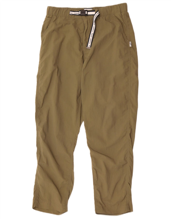 Pantaloni corti slim da uomo Tommy Hilfiger medi W30 L26 poliestere kaki