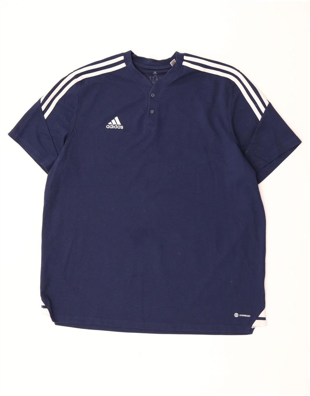 T-shirt da uomo Adidas Top 2XL cotone blu navy