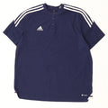 T-shirt da uomo Adidas Top 2XL cotone blu navy