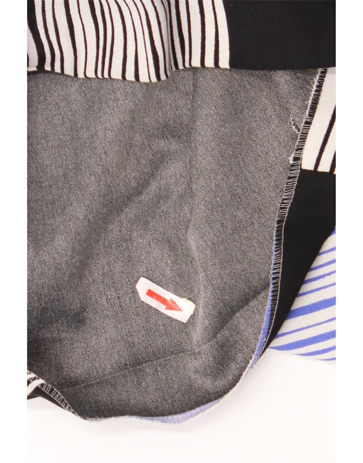 Abito a trapezio da donna successivo UK 14 Grande poliestere geometrico nero