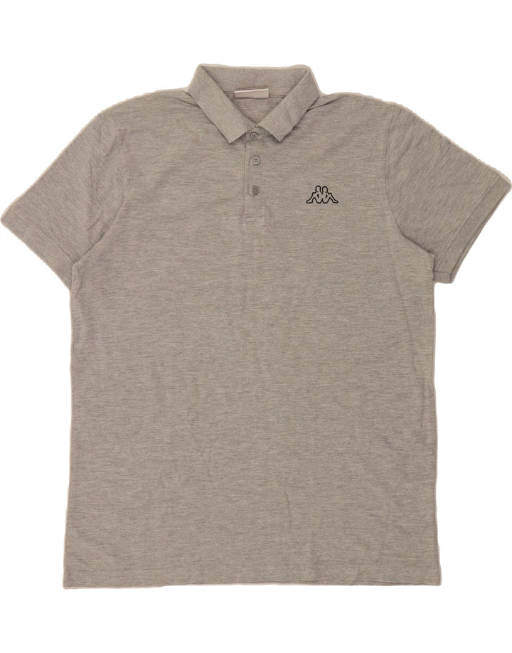 KAPPA Mens Polo Shirt XL Grey Cotton Vintage Kappa and Second-Hand Kappa from Messina Hembry 
