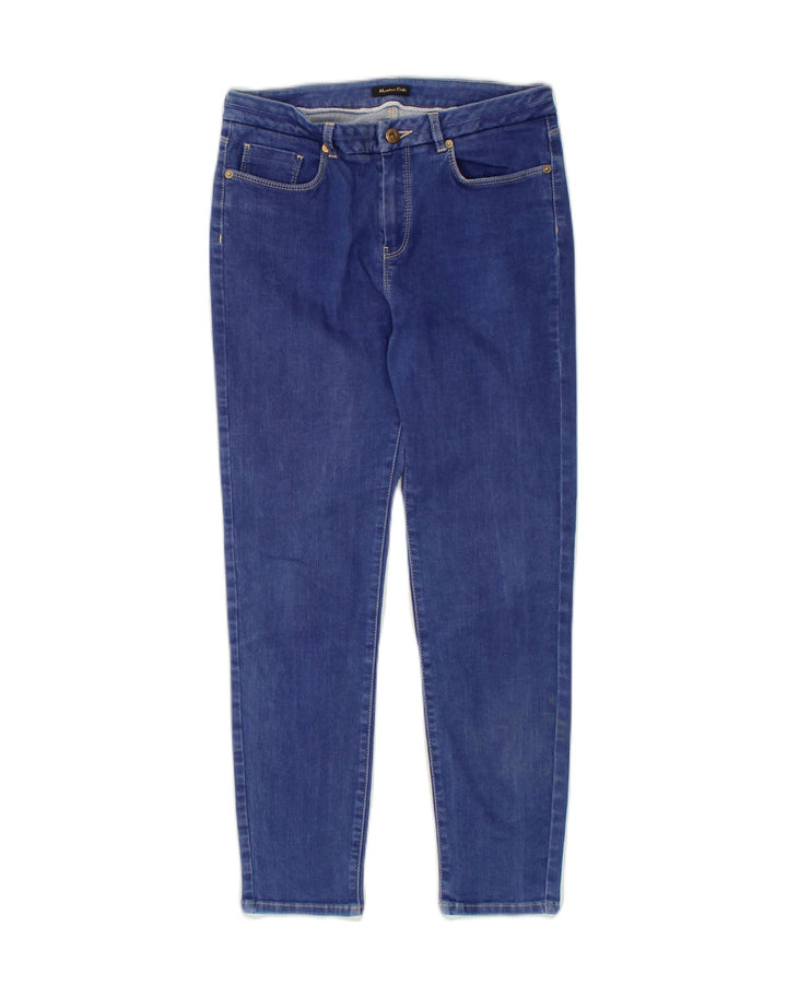 MASSIMO DUTTI Womens Slim Jeans EU 42 Large W28 L26 Blue Cotton | Vintage Massimo Dutti | Thrift | Second-Hand Massimo Dutti | Used Clothing | Messina Hembry 