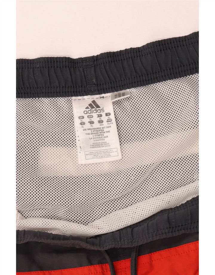Pantaloncini da bagno da uomo Adidas XL Poliestere color block grigio