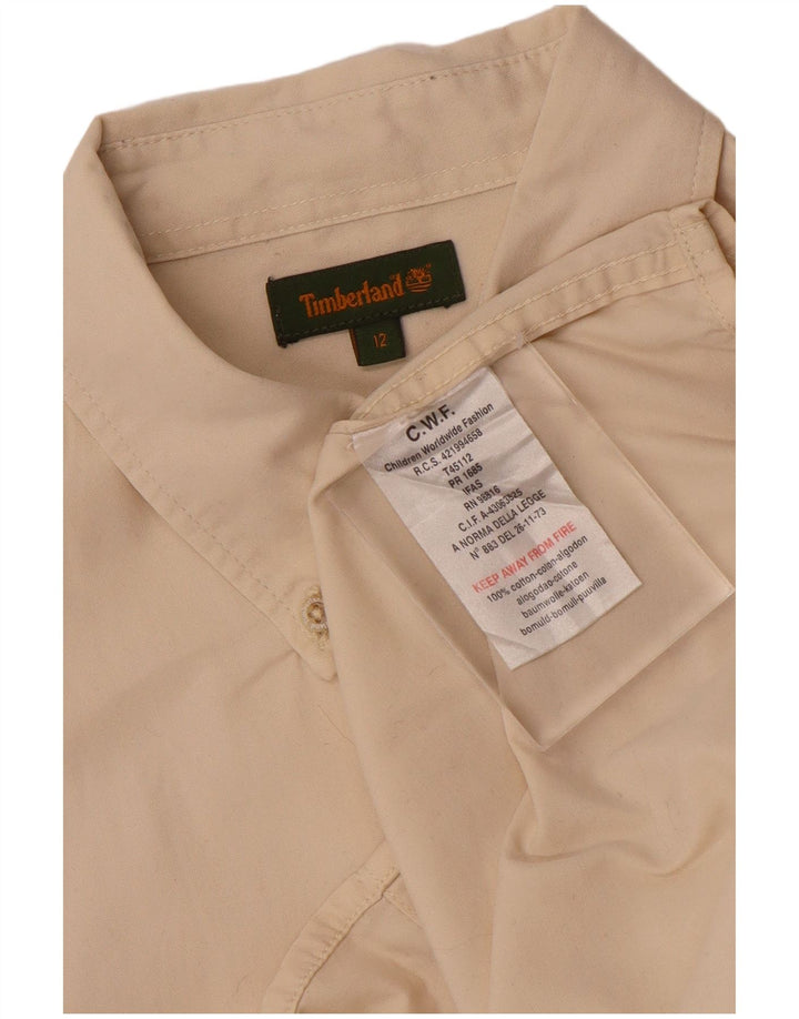 Camicia Timberland Bambino 11-12 Anni Cotone Beige