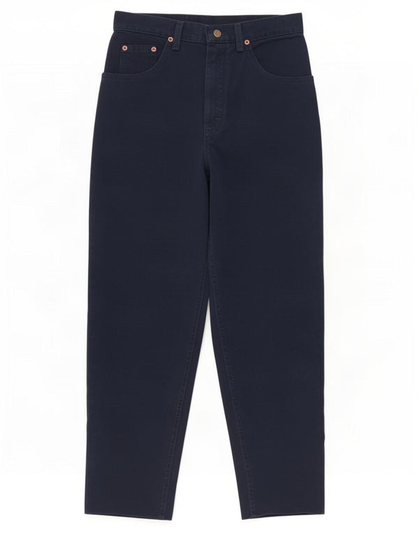 Jeans affusolati a vita alta da donna Lee W31 L28 cotone blu navy
