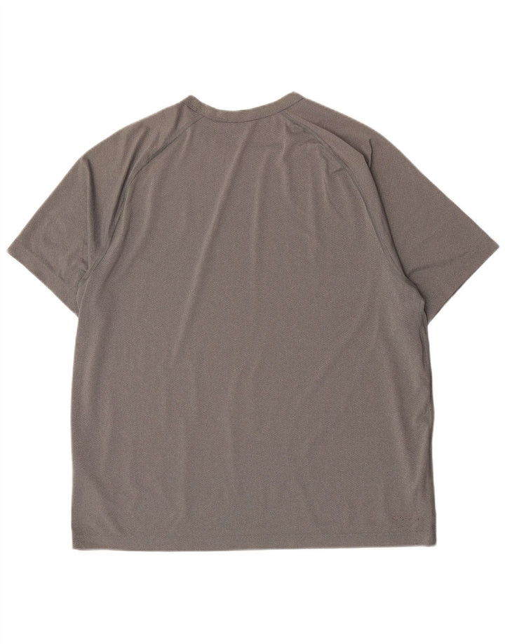 T-shirt Nike Dri Fit da uomo, grande, in poliestere grigio