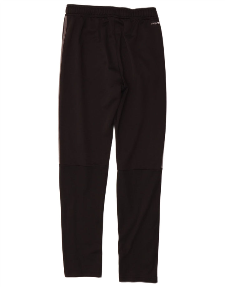Pantaloni della tuta Adidas Aeroready da ragazzo 13-14 anni in poliestere nero