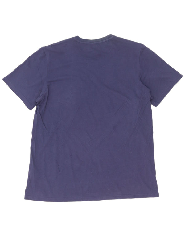 T-shirt da uomo Adidas Top XL blu navy in cotone