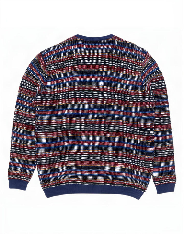 Maglione maglione girocollo da uomo Lacoste taglia 7 2XL gessato multicolore