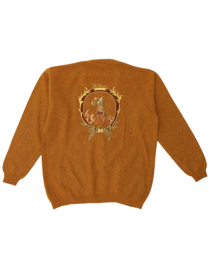 Maglione cardigan oversize con grafica da donna Les Copains IT 44 Beige medio