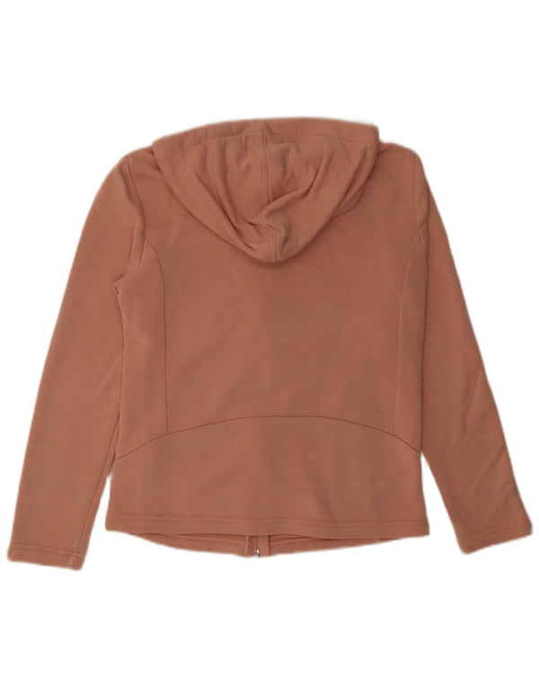 Felpa con cappuccio e zip da donna Puma UK 12 cotone rosa medio