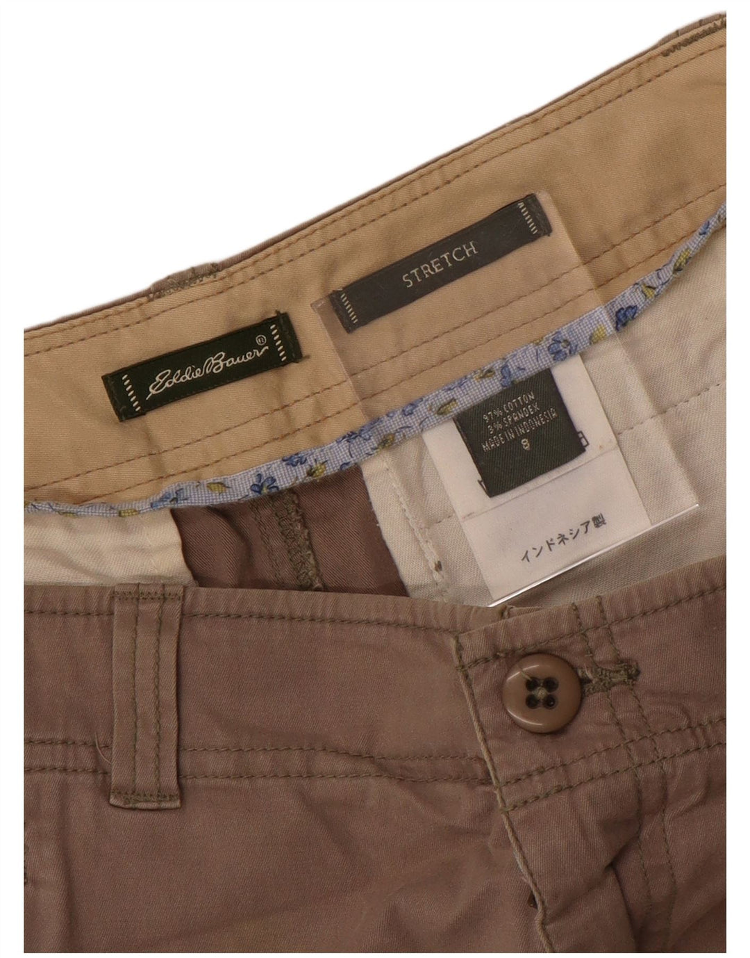 Gonna dritta da donna EDDIE BAUER US 8 media W30 cotone grigio