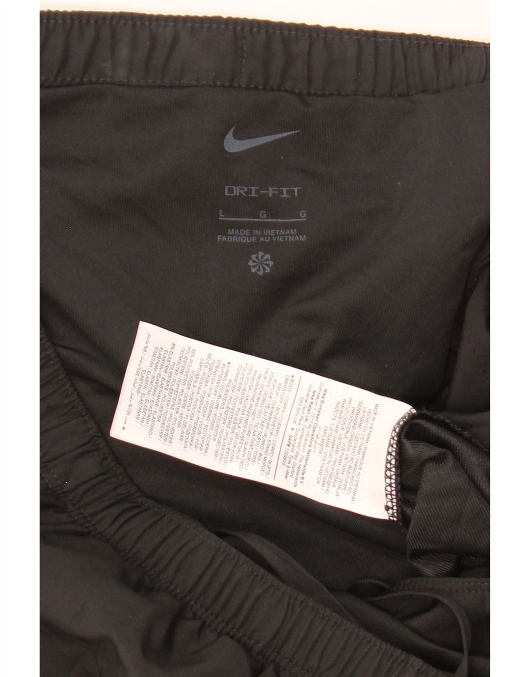 Pantaloncini sportivi Nike Dri Fit Graphic da uomo, grandi, in poliestere nero