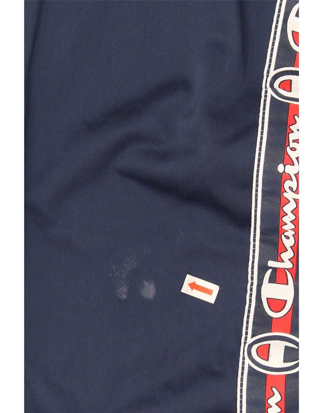 Pantaloni da tuta con grafica Champion da uomo, poliestere medio blu navy