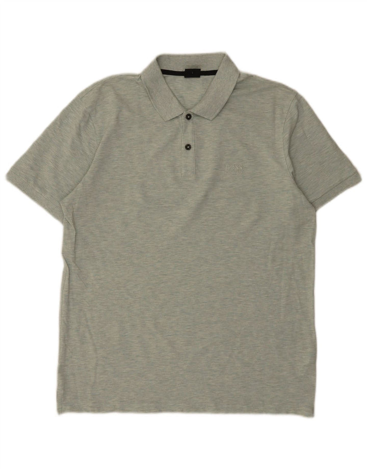 Polo Hugo Boss da uomo vestibilità regolare, taglia grande, in cotone verde