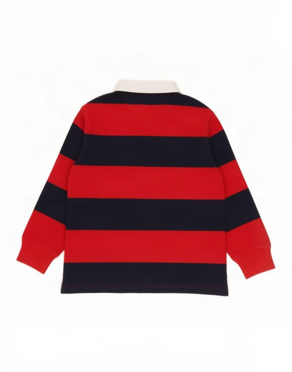 Polo Ralph Lauren Boys Graphic Rugby Polo Shirt 2-3 Years Navy Blue Striped