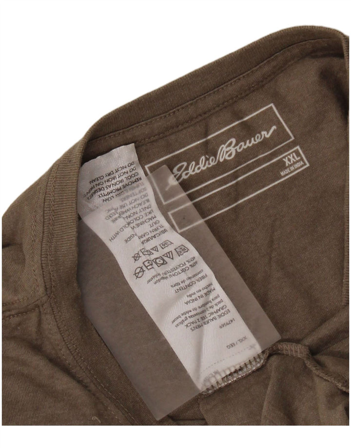 T-shirt da uomo EDDIE BAUER Top 2XL cotone grigio