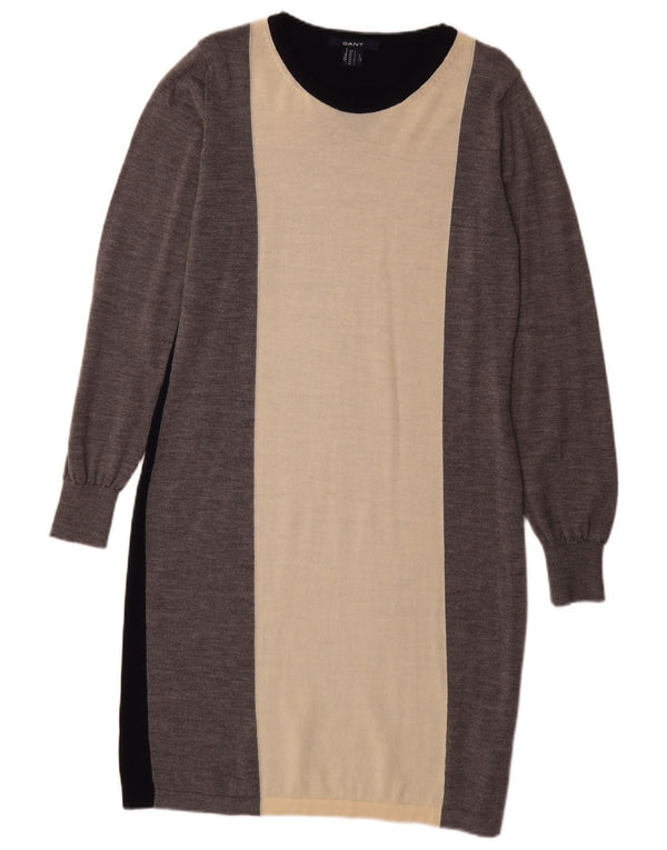 Abito maglione da donna a maniche lunghe Gant UK 16 Large multicolore Colourblock