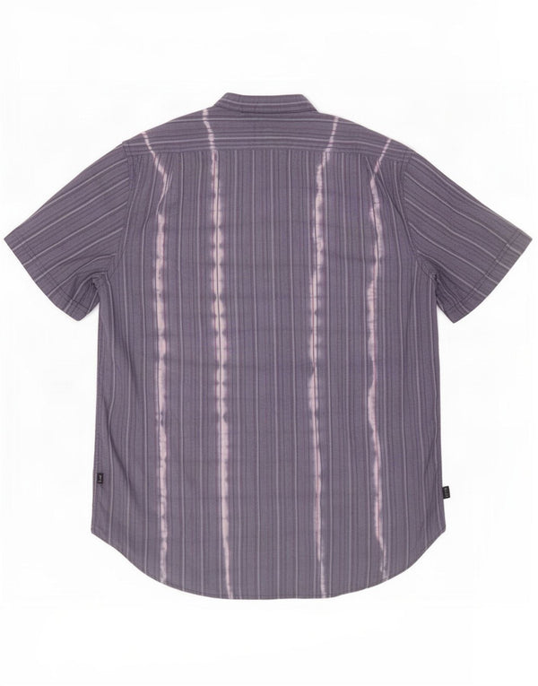 Camicia Uomo Trussardi Jeans Manica Corta Cotone Riga Grande Blu