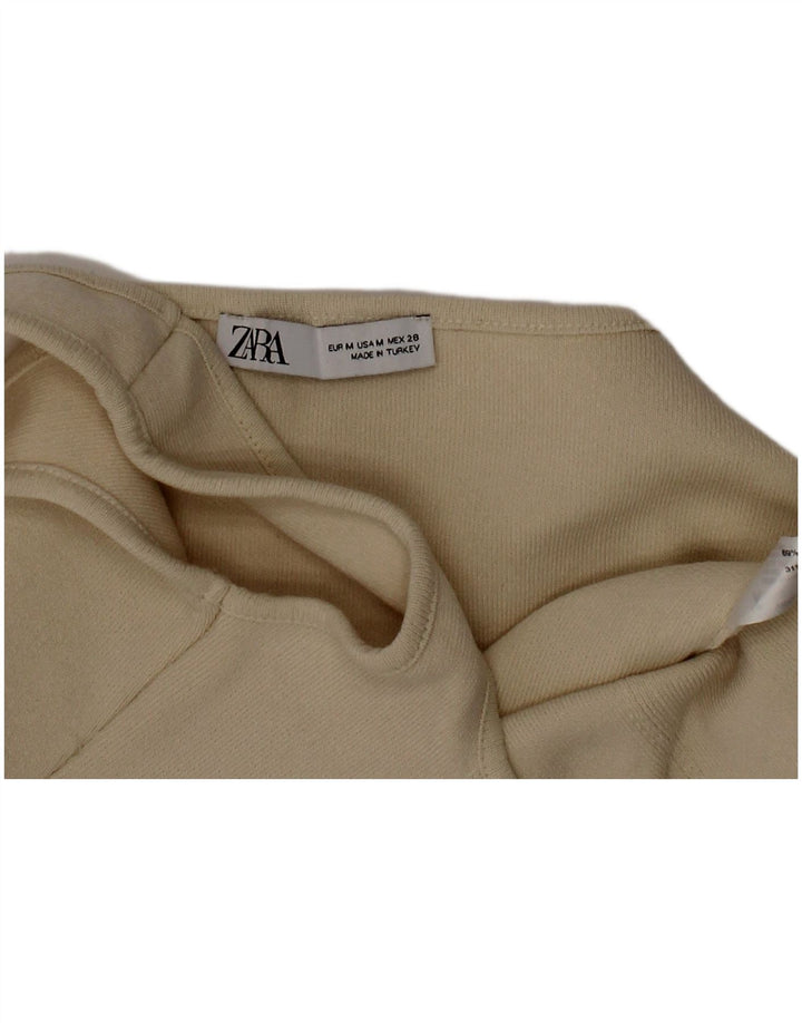 Top corto da donna Zara beige medio in poliammide