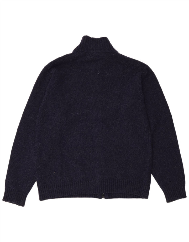 NORTH SAILS Maglione cardigan da uomo piccolo in lana blu navy