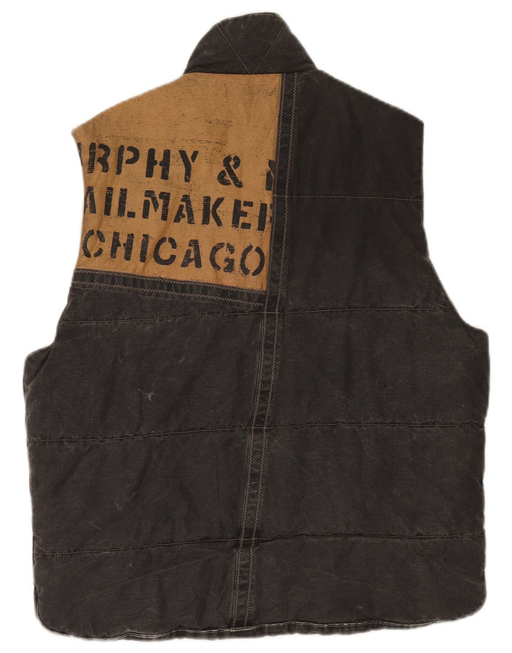 Gilet imbottito da uomo Murphy & Nye UK 38 Cotone grigio medio