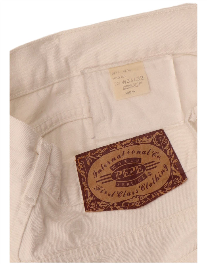 PEPE JEANS Jeans dritti da uomo W34 L27 Cotone bianco