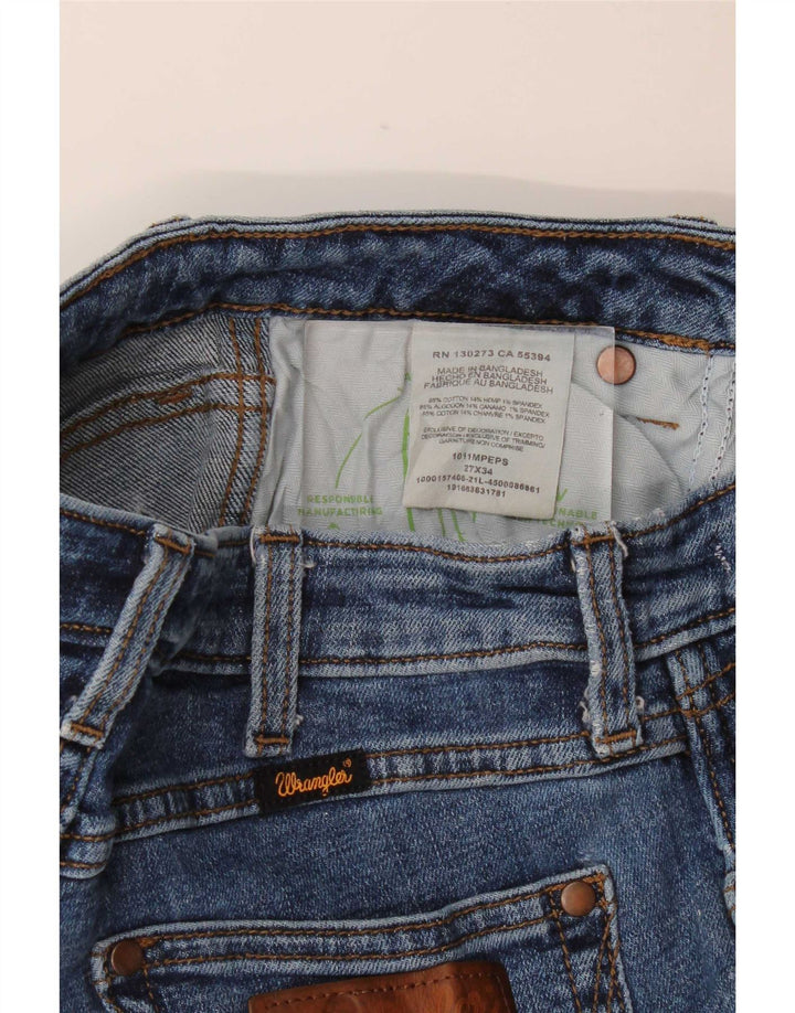 Jeans svasati da donna Wrangler W27 L31 cotone blu