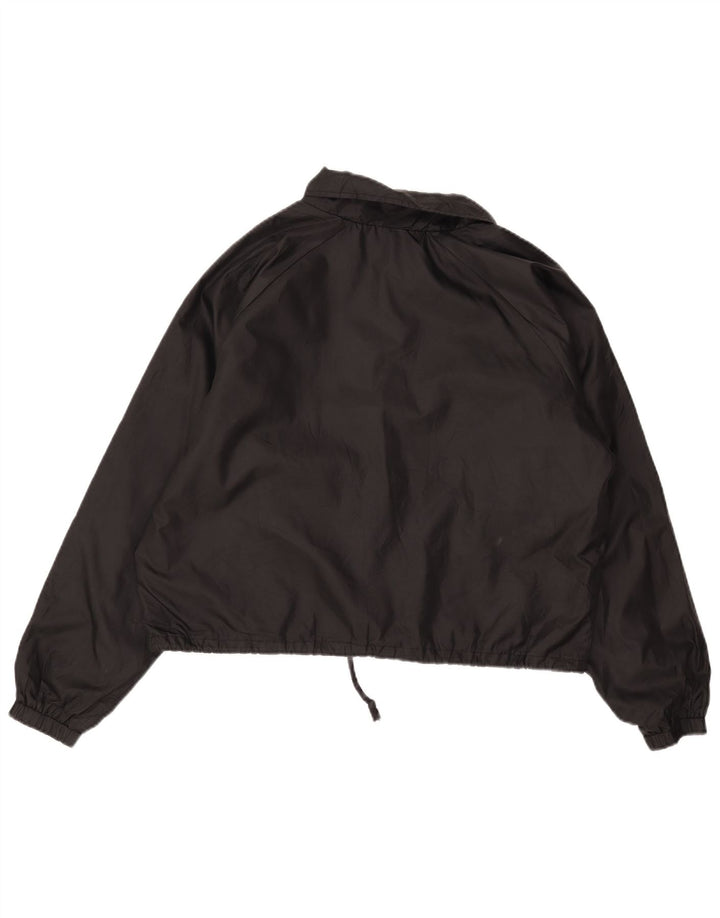 Giacca antipioggia corta da donna Champion, vestibilità ampia, UK 18 XL, poliestere nero