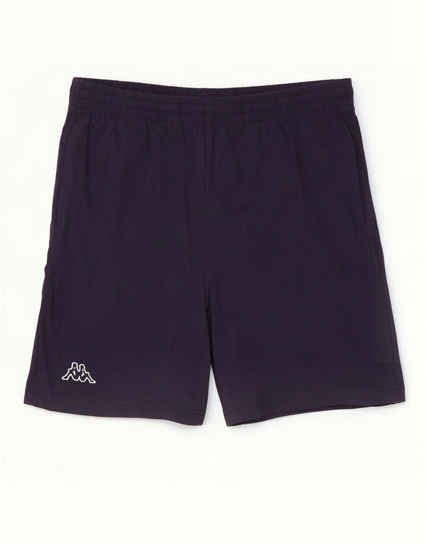 Pantaloncini sportivi da uomo Kappa medio blu navy in cotone