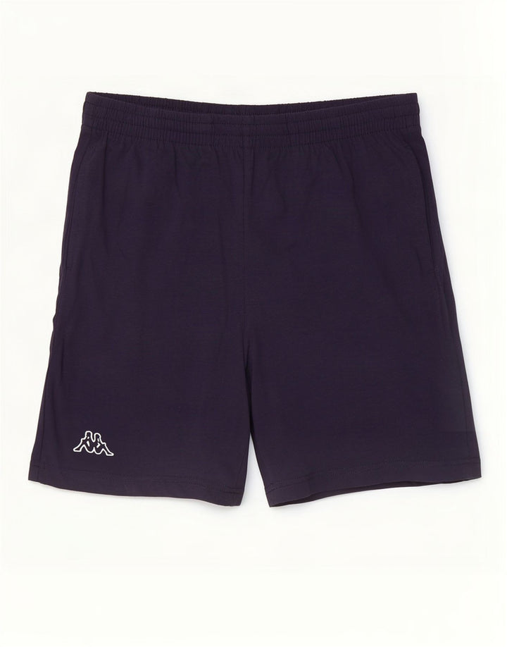 Pantaloncini sportivi da uomo Kappa medio blu navy in cotone