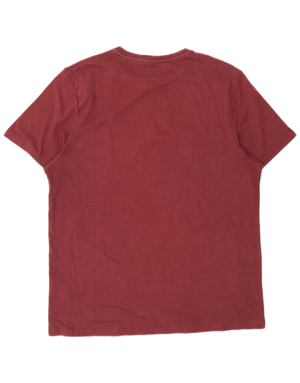 T-shirt da uomo dalla vestibilità classica Jack Wills Top XL in cotone bordeaux