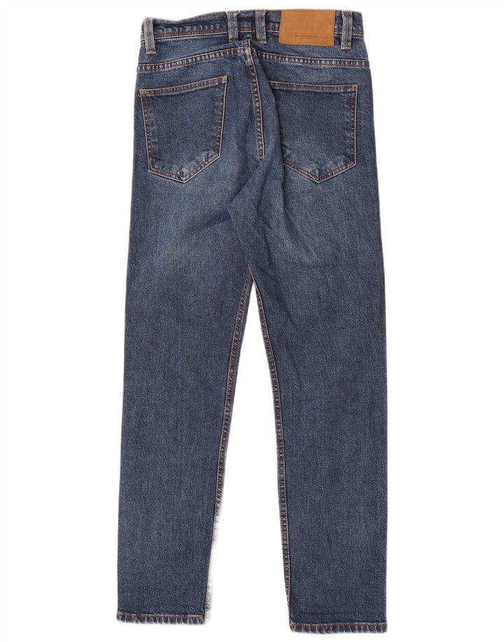 Jeans slim da uomo Zara EU 38 Small W30 L30 Blu