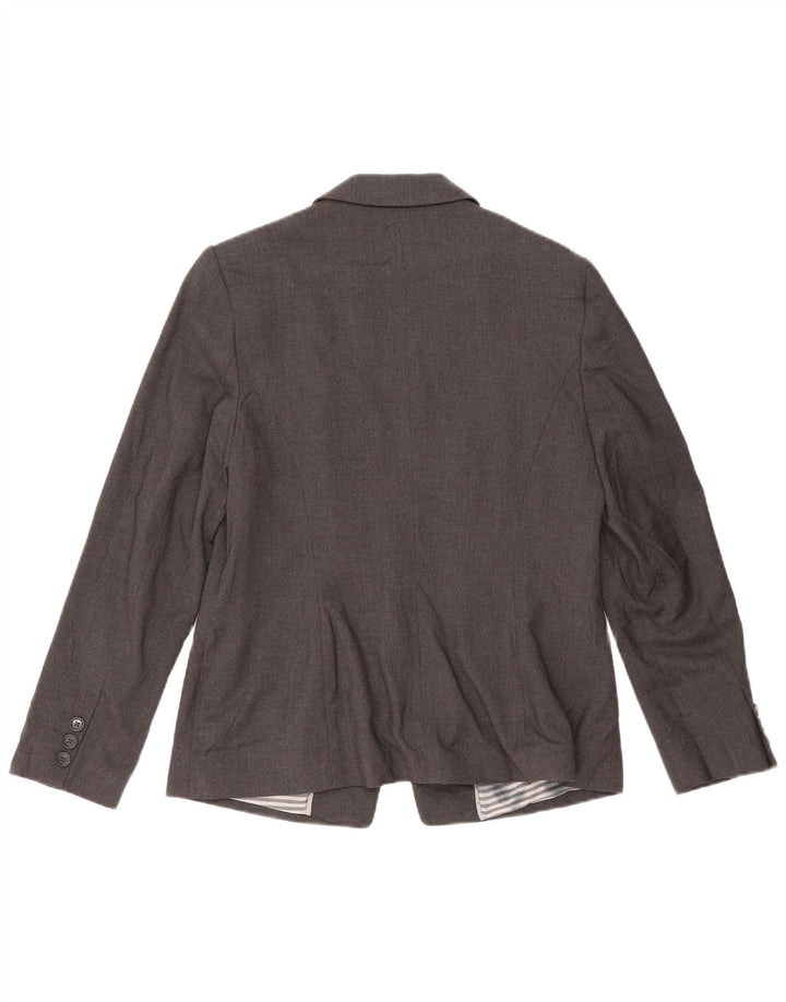 Giacca blazer a 1 bottone Marks & Spencer da donna UK 14 grande grigio screziato
