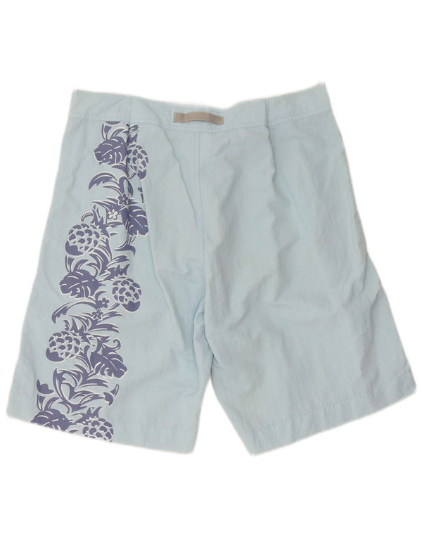 Pantaloncini da bagno grafici da uomo Murphy & Nye XL blu floreale in poliammide