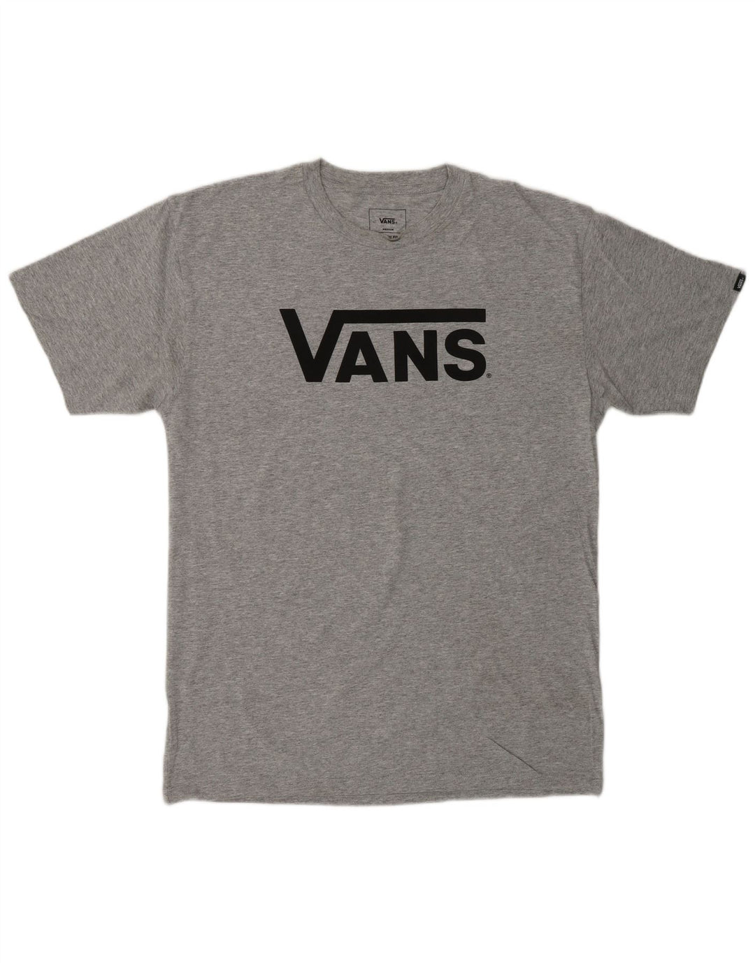 T-shirt grafica da uomo con vestibilità classica VANS, in cotone mélange grigio medio