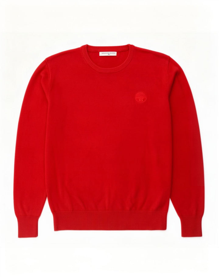 Maglione maglione girocollo da uomo North Sails XL in cotone rosso