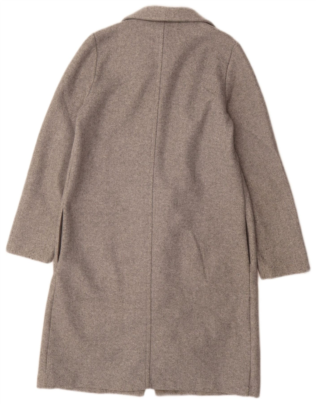 Soprabito aperto da donna Zara UK 10 piccolo poliestere grigio