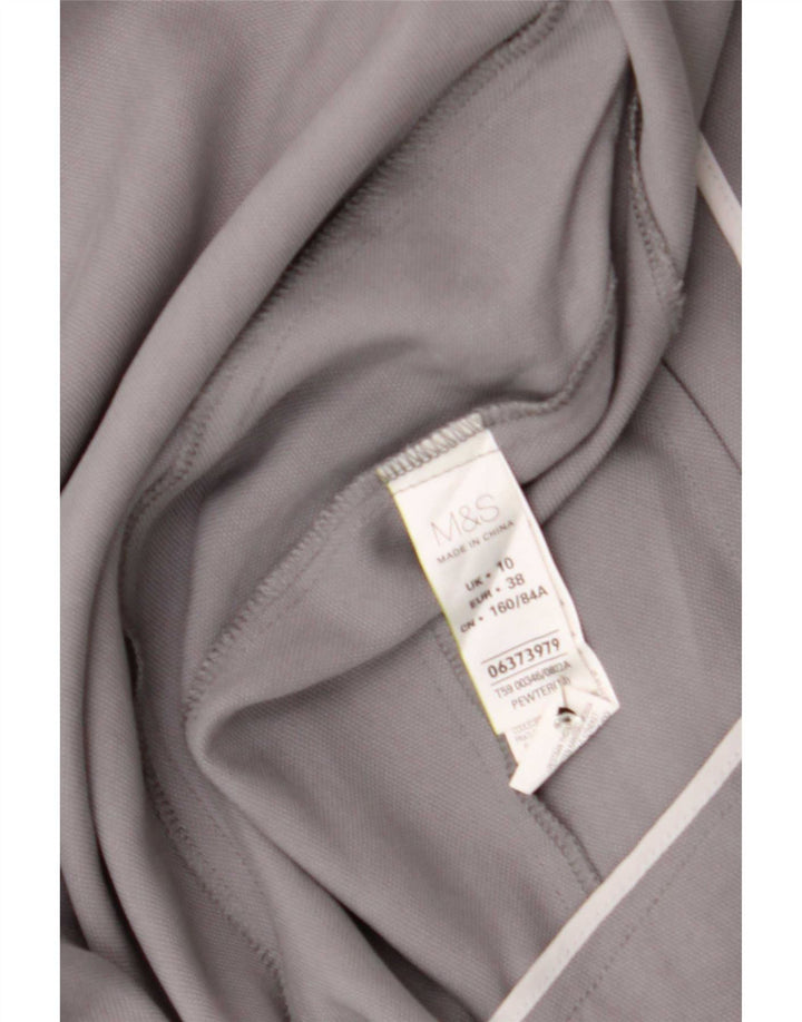Giacca Open Blazer da donna Marks & Spencer UK 10 Small Lyocell grigio