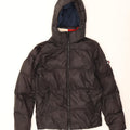 Giacca imbottita con cappuccio da uomo Tommy Hilfiger UK 38 poliestere nero medio