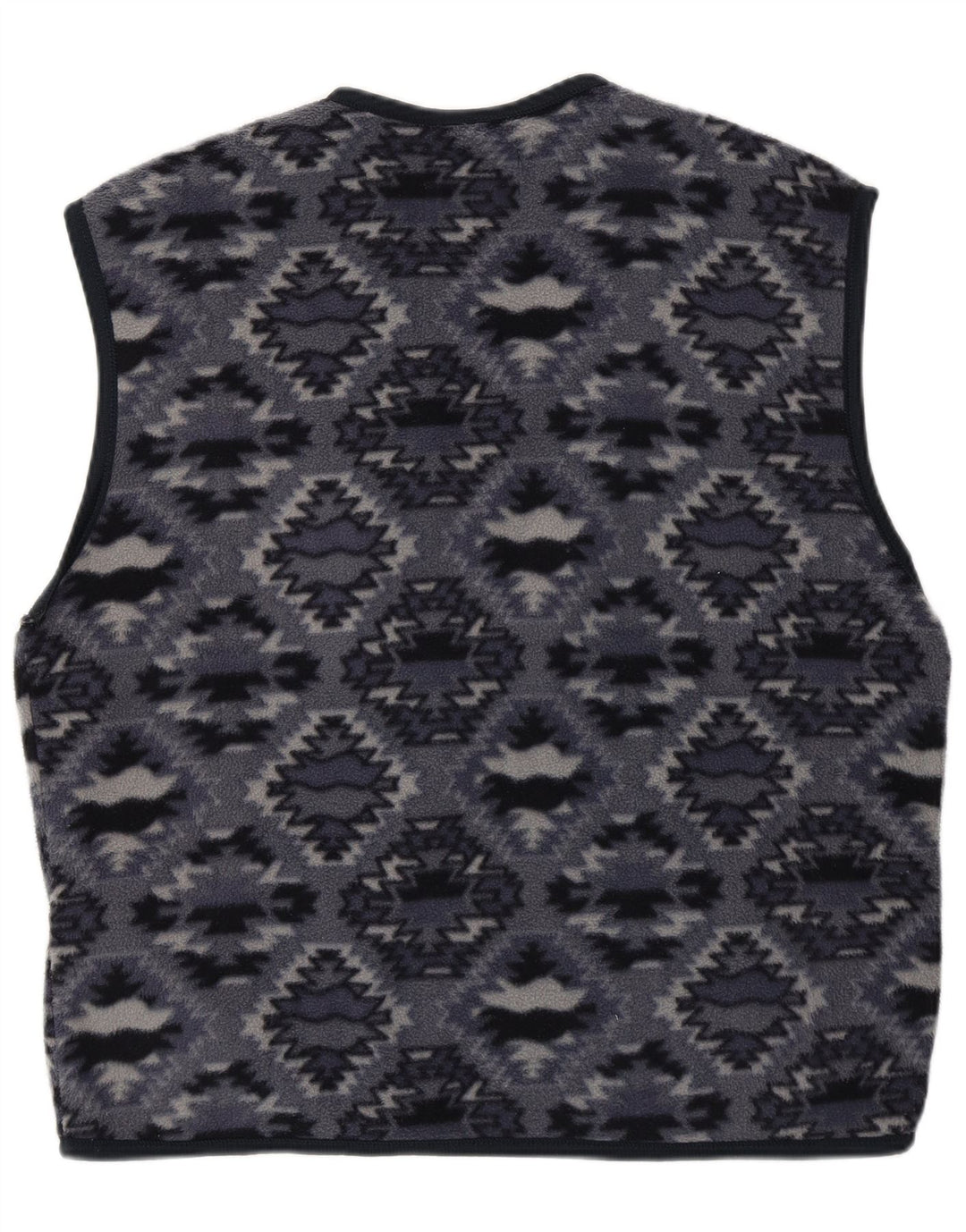 Gilet in pile da uomo Stratos UK 36 Small Poliestere geometrico blu navy