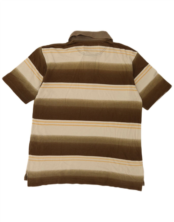 Polo Uomo Sergio Tacchini Cotone Rigato Marrone Medio