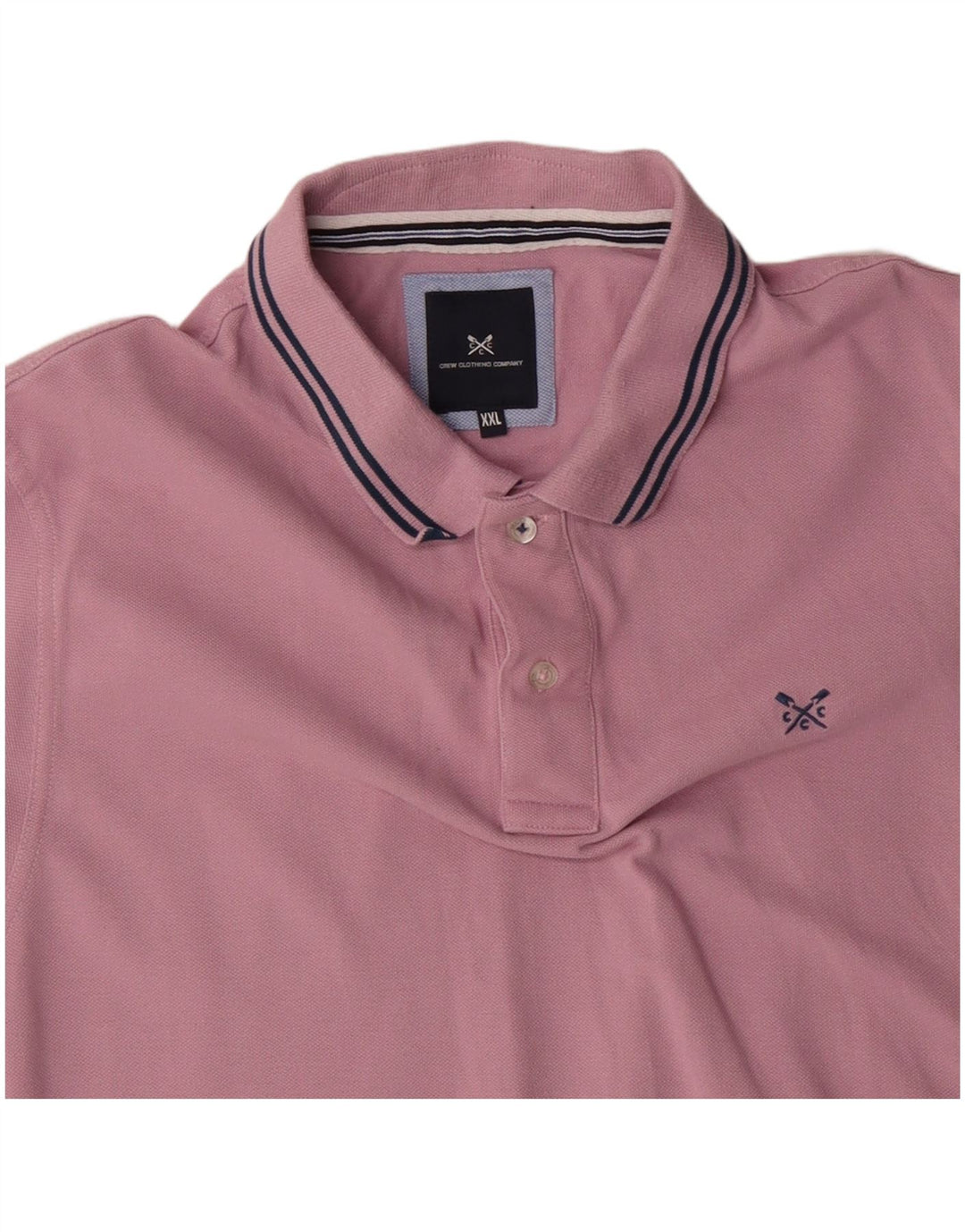 Crew Clothing Polo da uomo 2XL in cotone rosa