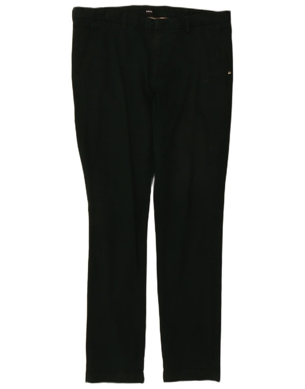 Pantaloni chino slim da uomo Hugo Boss IT 50 Large W34 L31 cotone verde