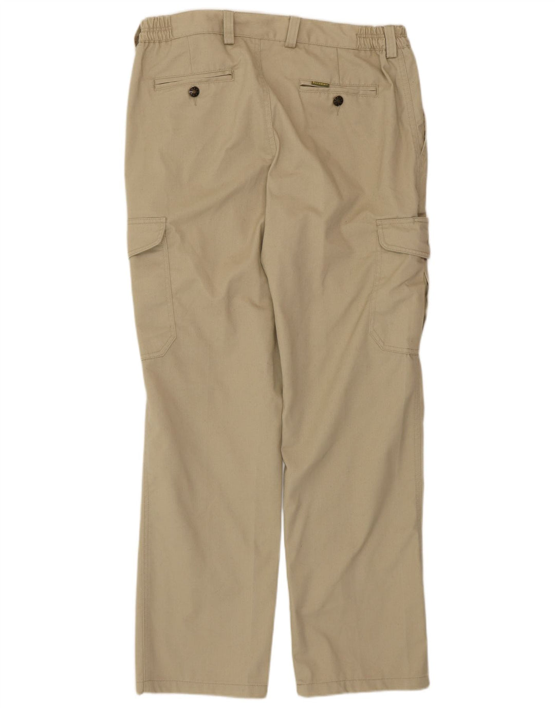 Pantaloni cargo dritti da uomo VINTAGE IT 50 Large W34 L31 Poliestere beige